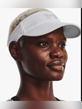 Under Armour White Performance Visor with Logo